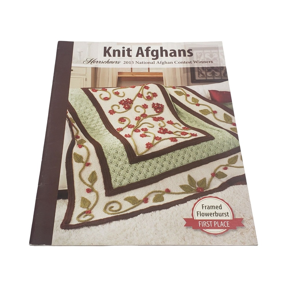 Herrschners 2015 National Afghan Contest Winners Knit Afghans Pattern Booklet